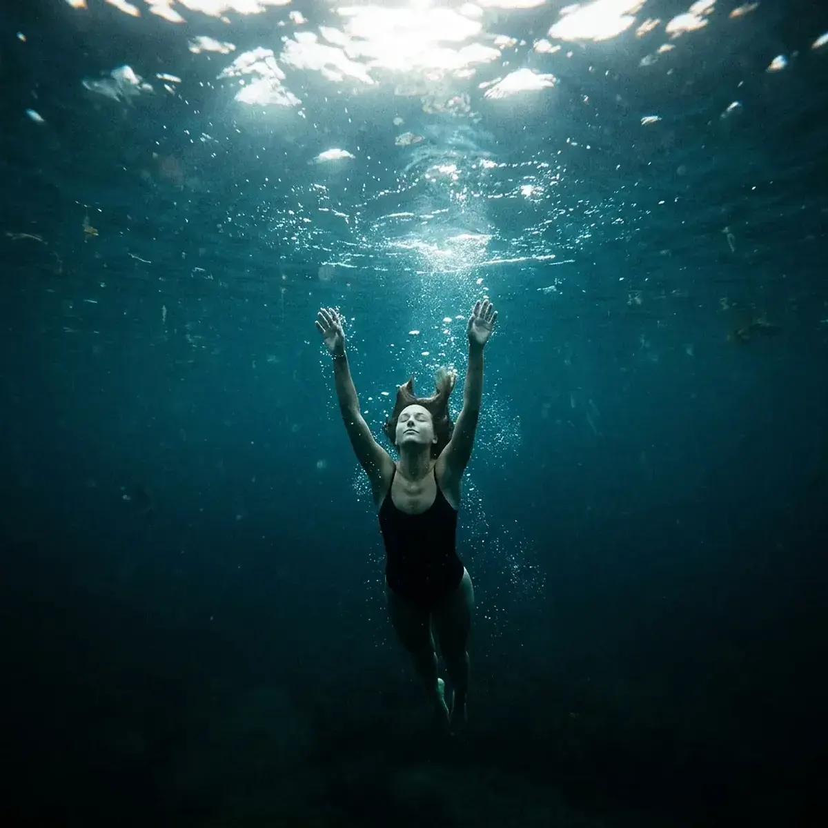Dreamlike scene representing Drowning