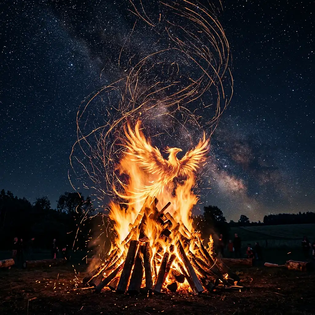 Dreamlike scene representing Fire