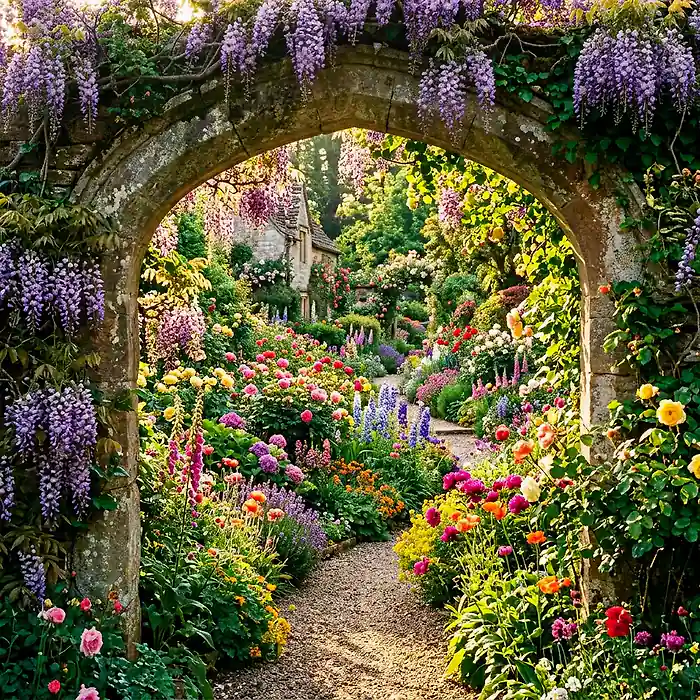 Dreamlike scene representing Garden