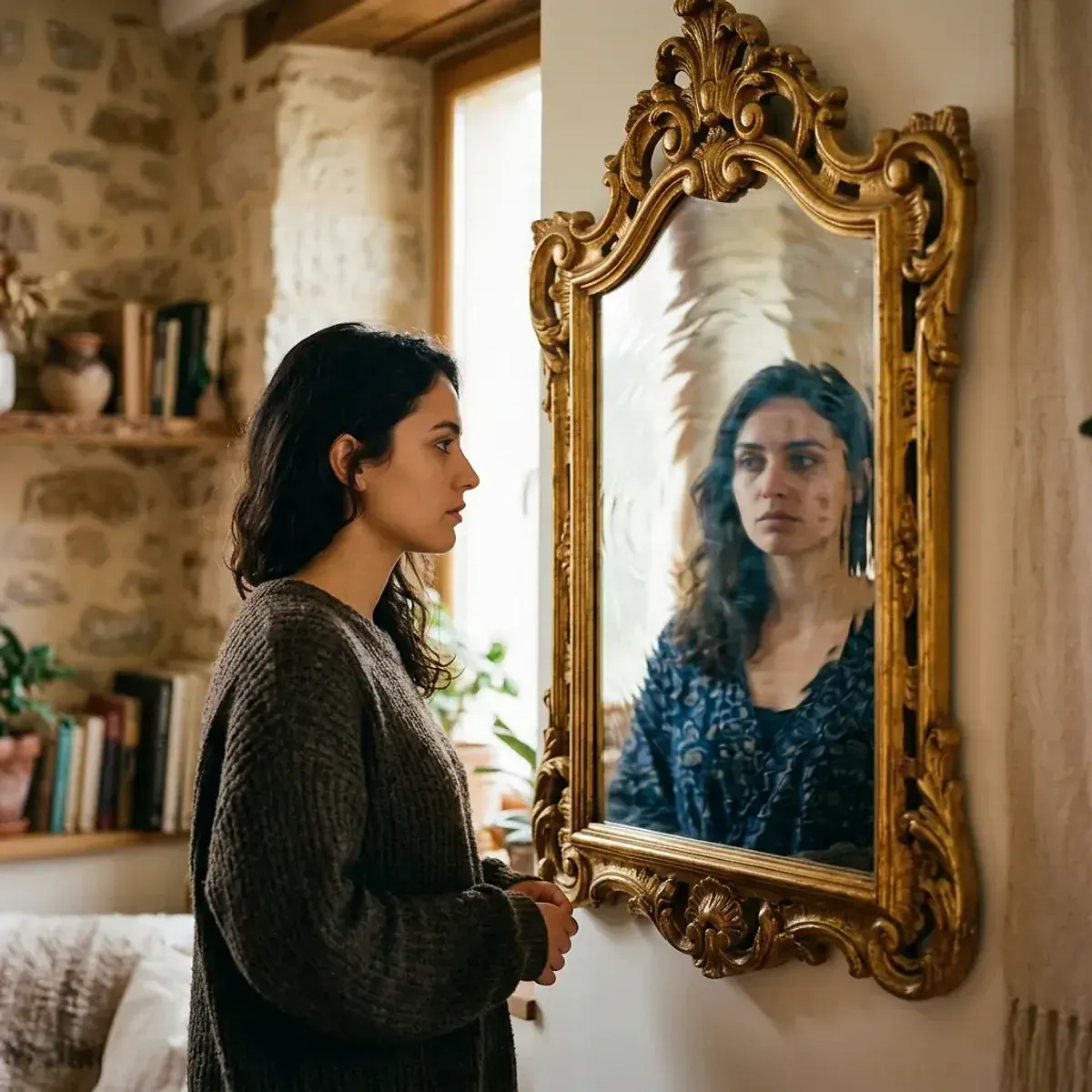 Dreamlike scene representing Mirror