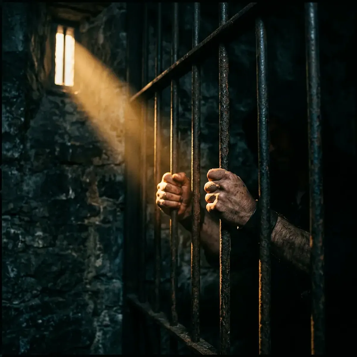 Scène onirique représentant Prison