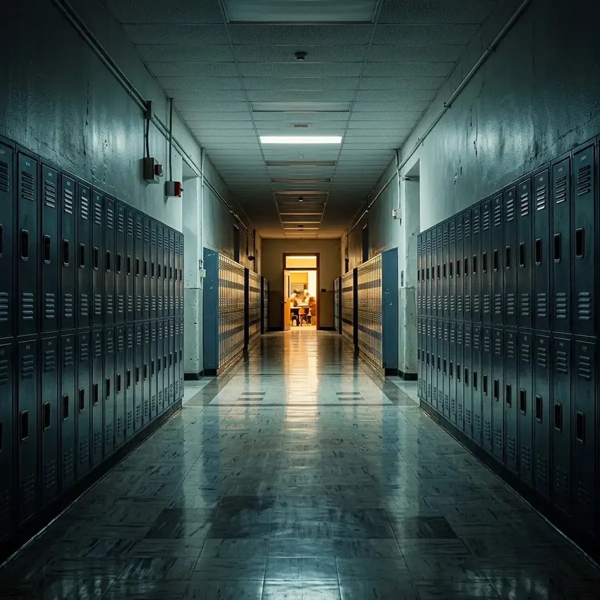 Dreamlike scene representing School