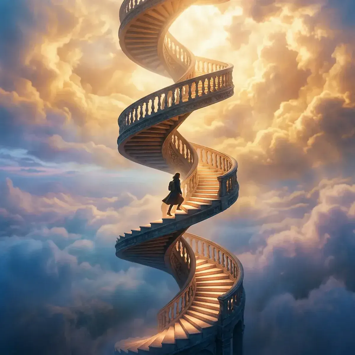 Dreamlike scene representing Stairs