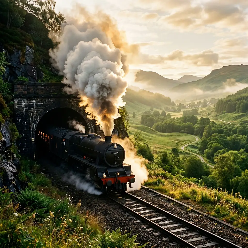 Dreamlike scene representing Train