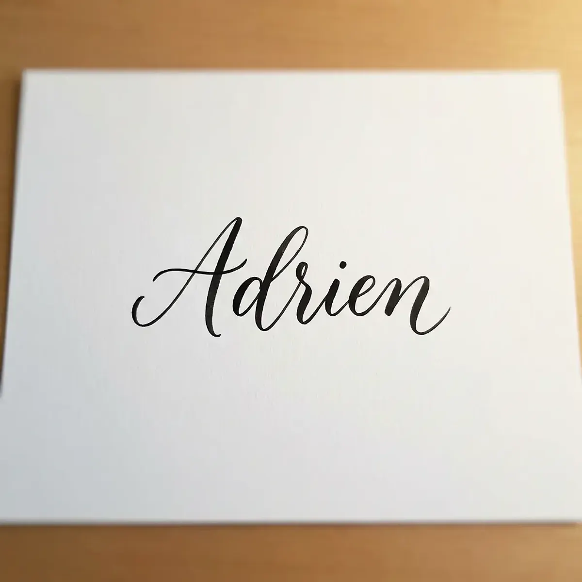 Le prénom Adrien en calligraphie