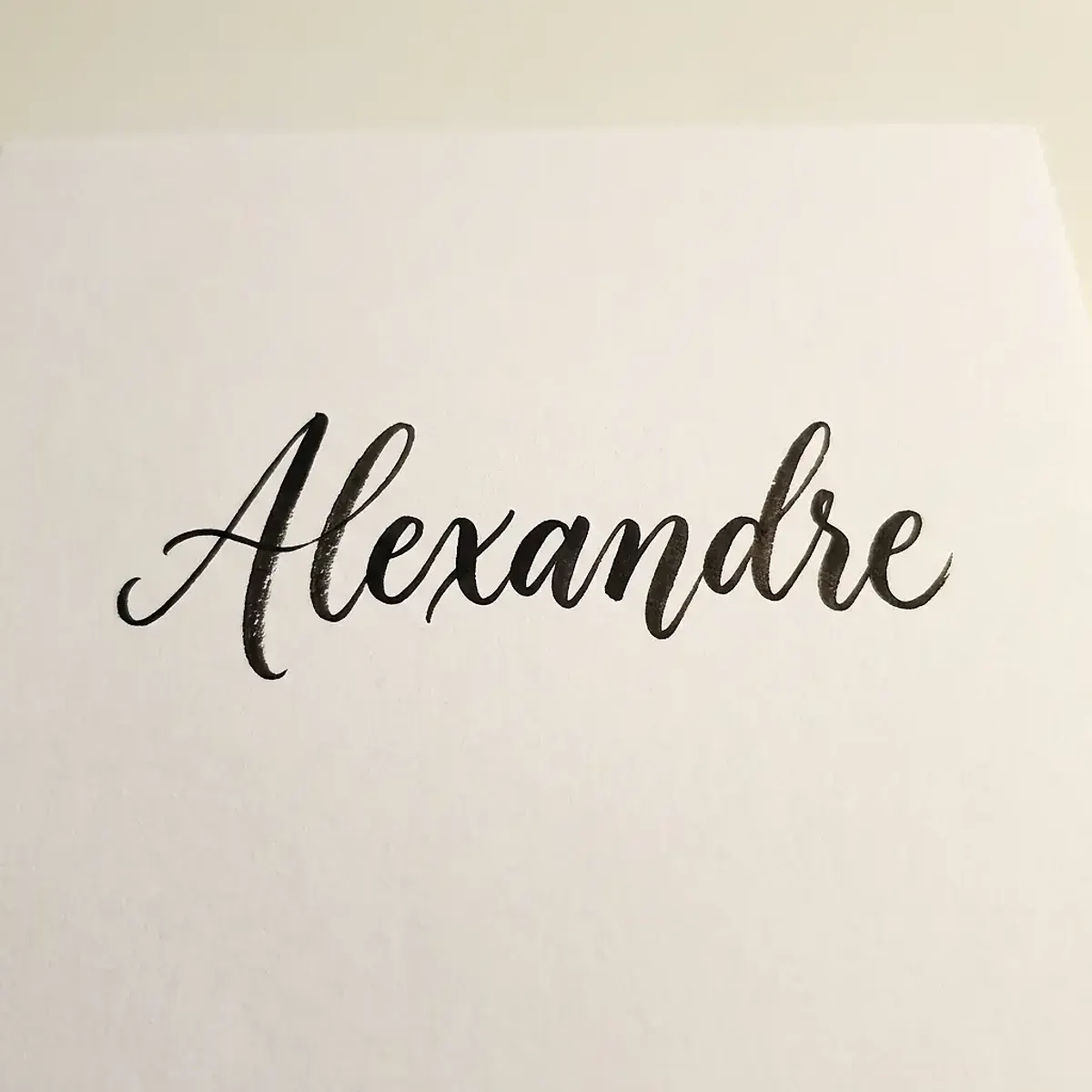 Le prénom Alexandre en calligraphie