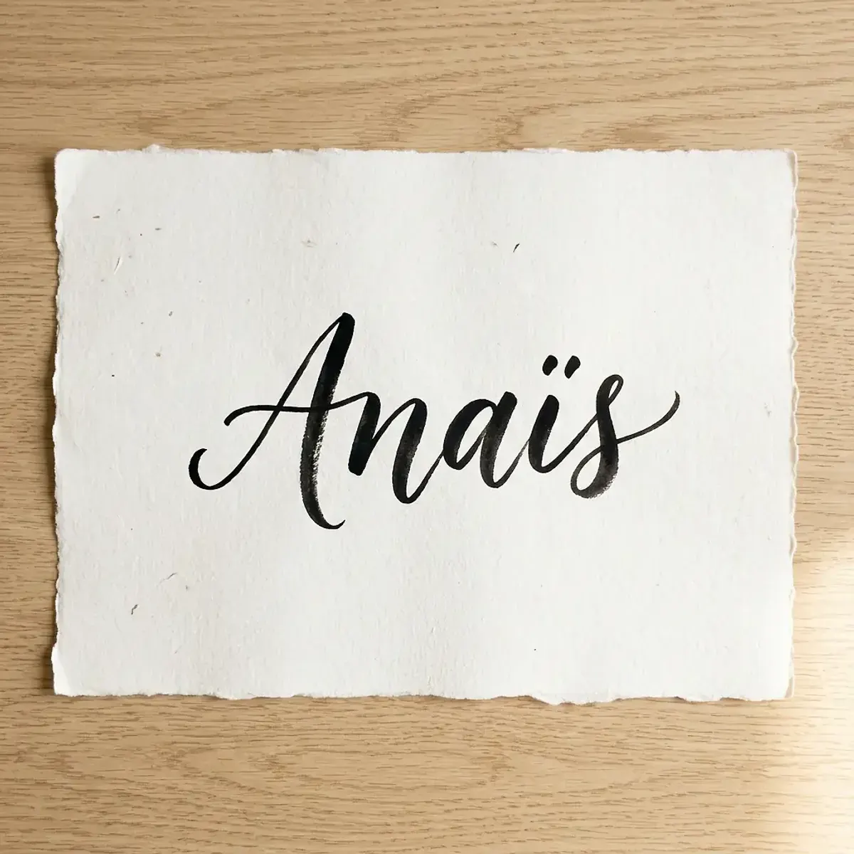 Le prénom Anaïs en calligraphie