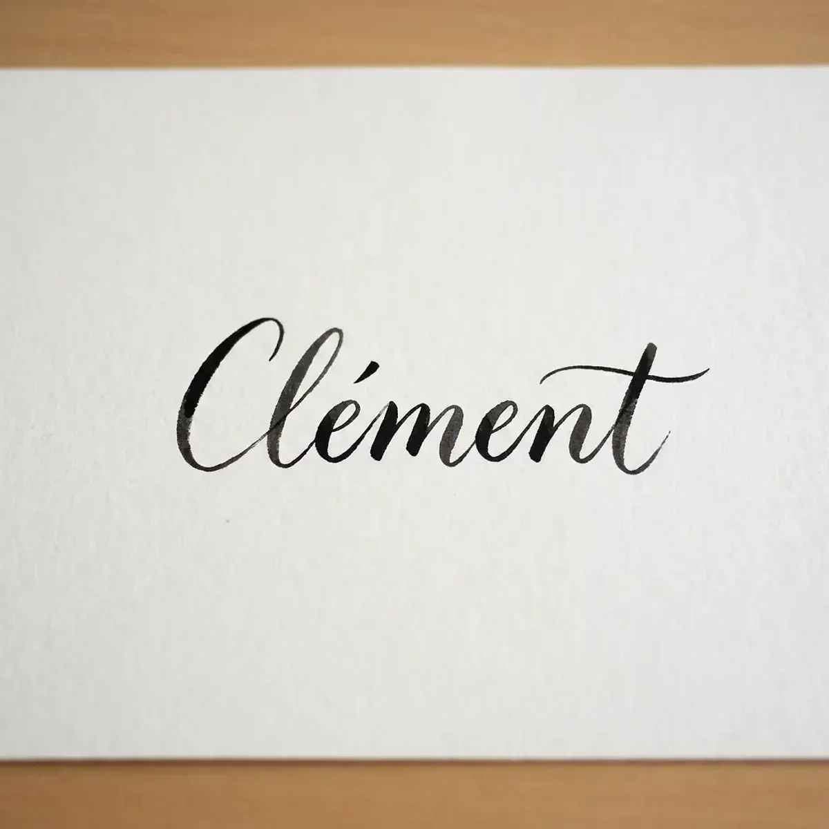 Le prénom Clément en calligraphie