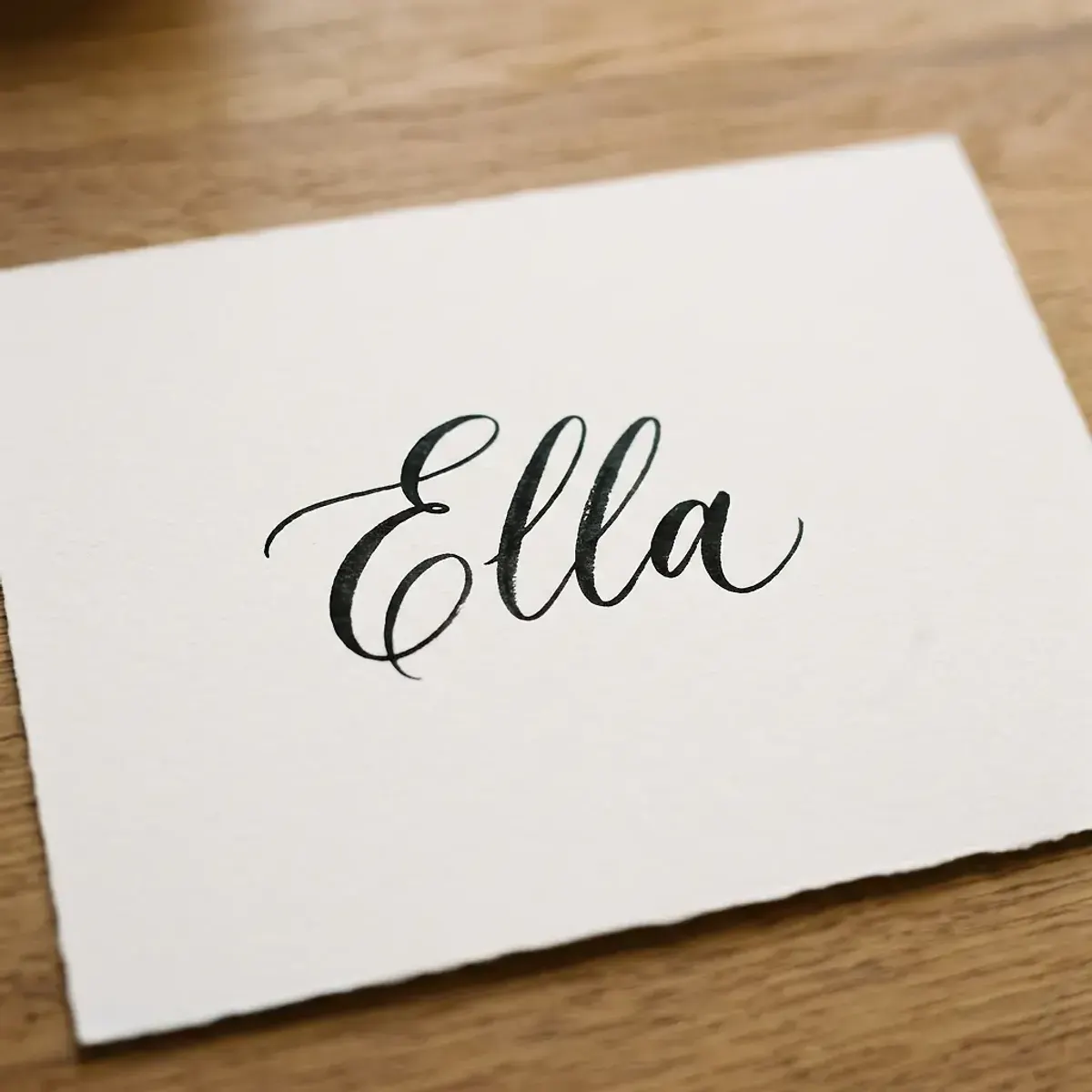 The name Ella in elegant calligraphy
