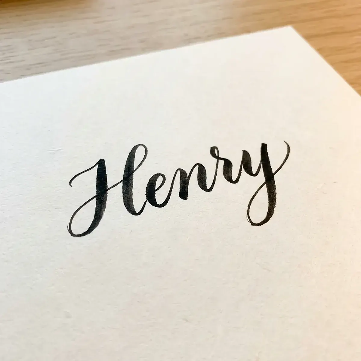 The name Henry in elegant calligraphy