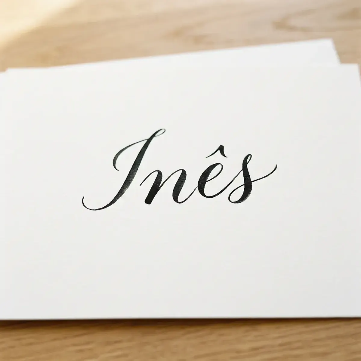 Le prénom Inès en calligraphie