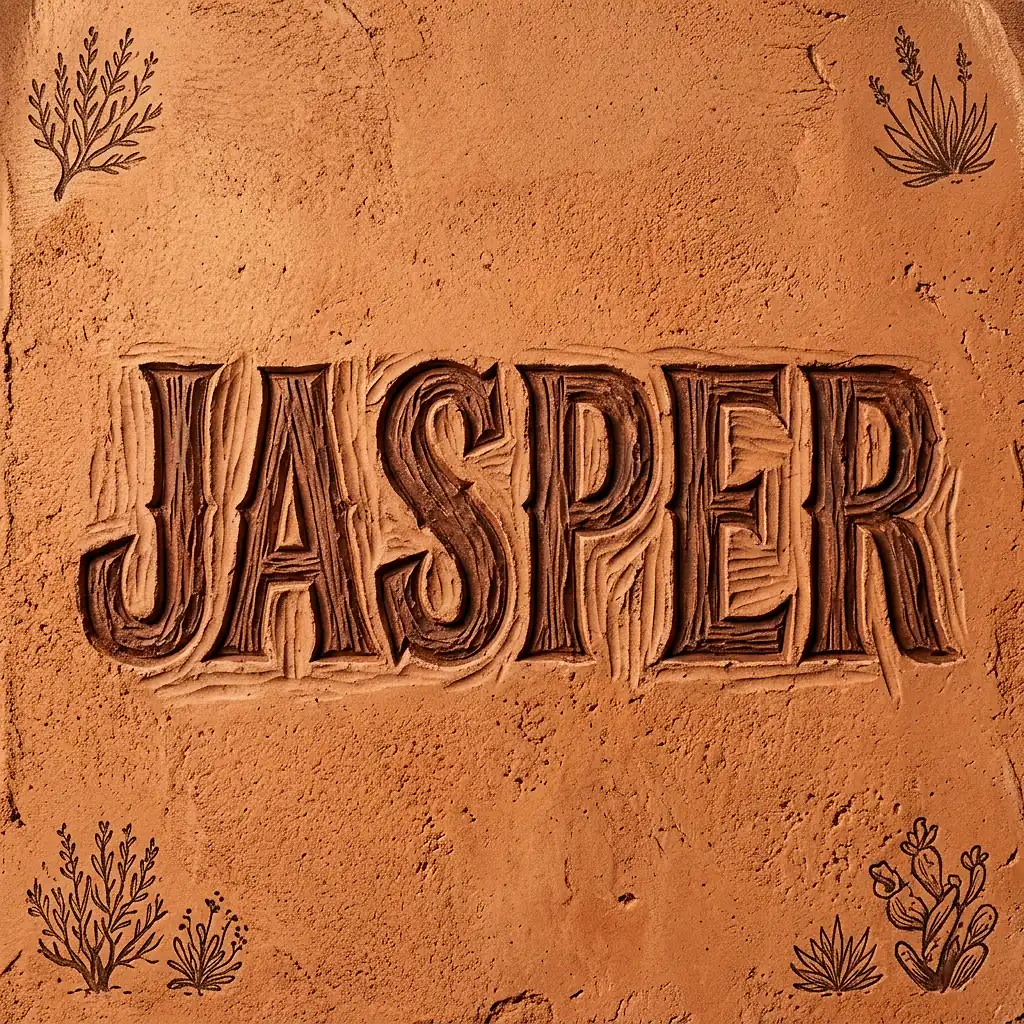 The name Jasper in elegant calligraphy