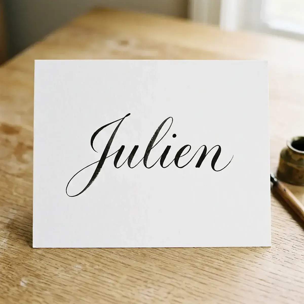 Le prénom Julien en calligraphie