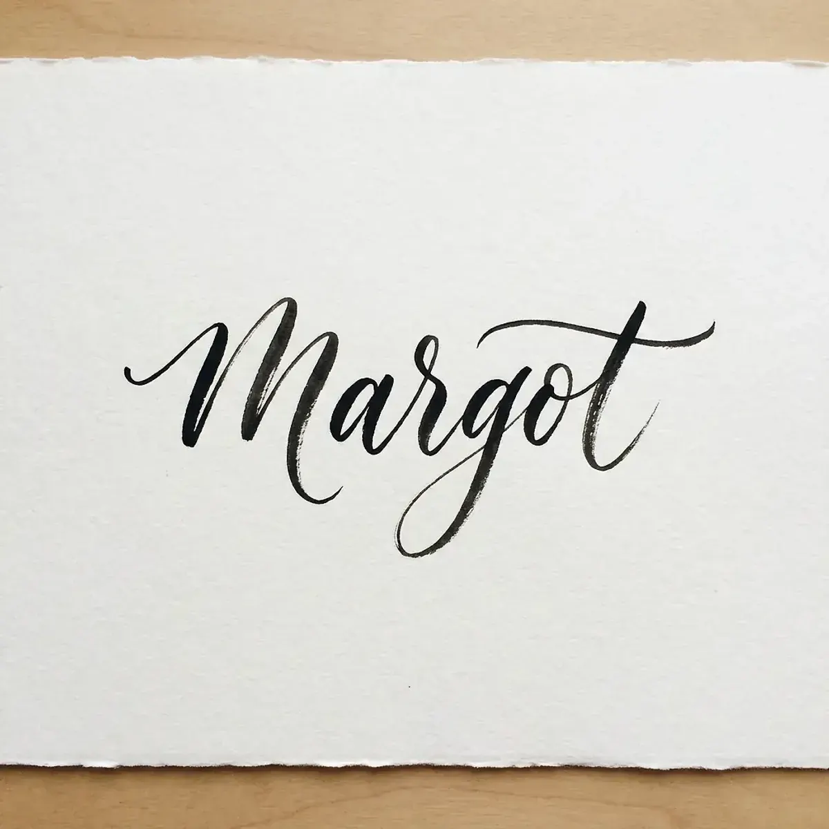 Le prénom Margot en calligraphie