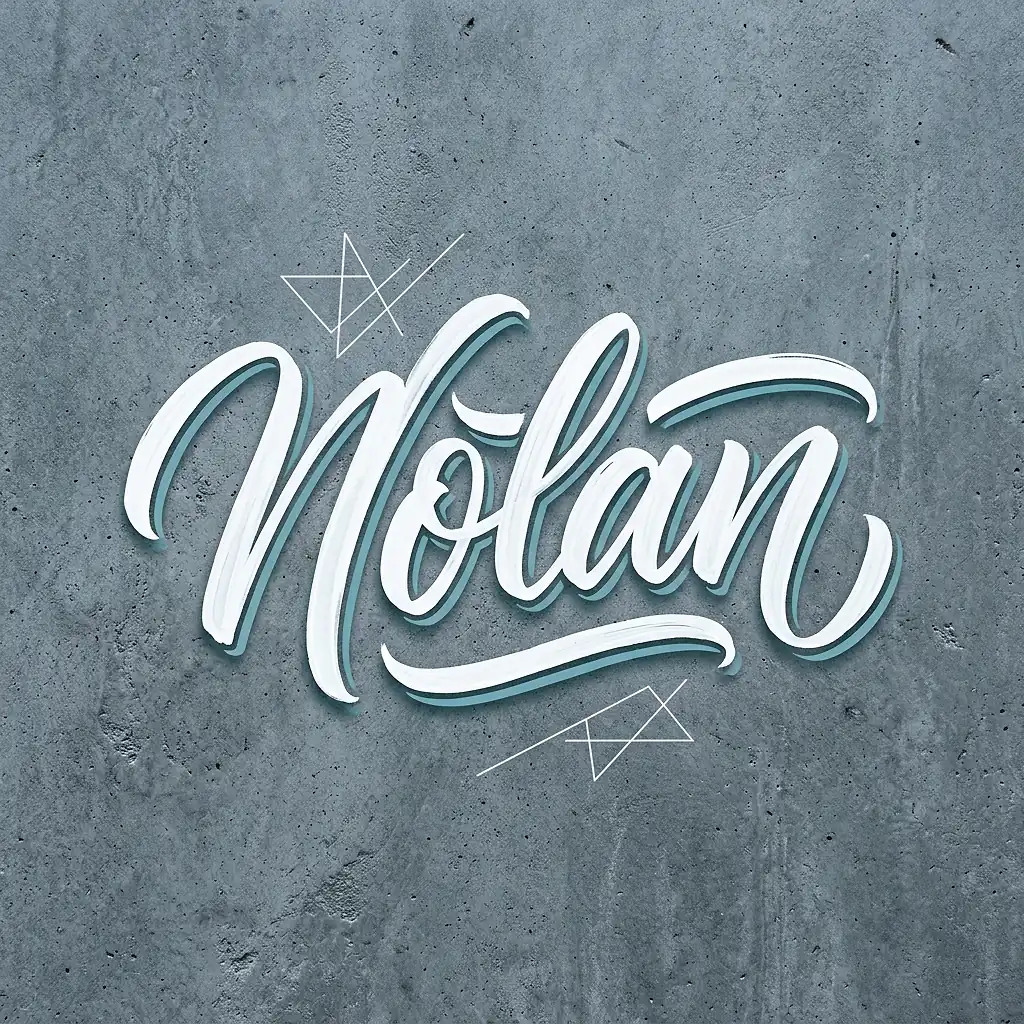 Le prénom Nolan en calligraphie élégante