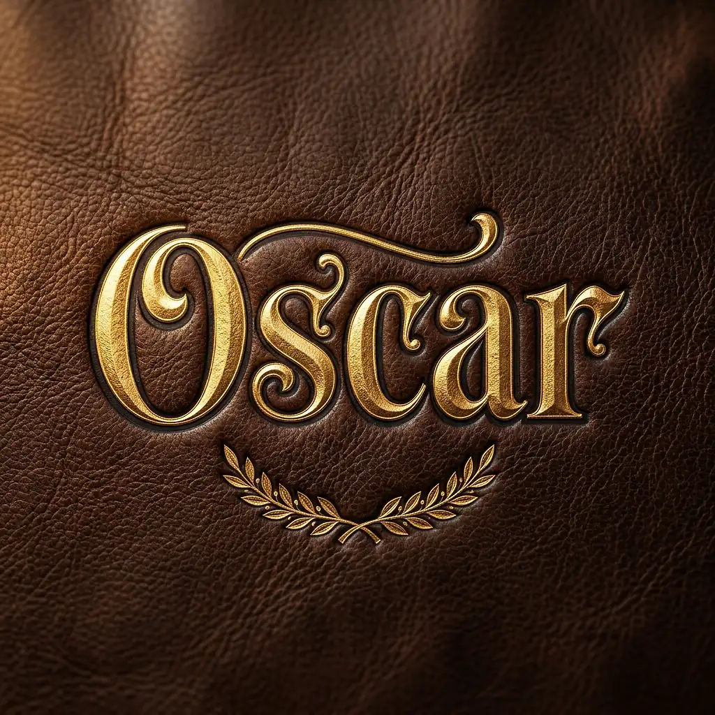 Le prénom Oscar en calligraphie élégante