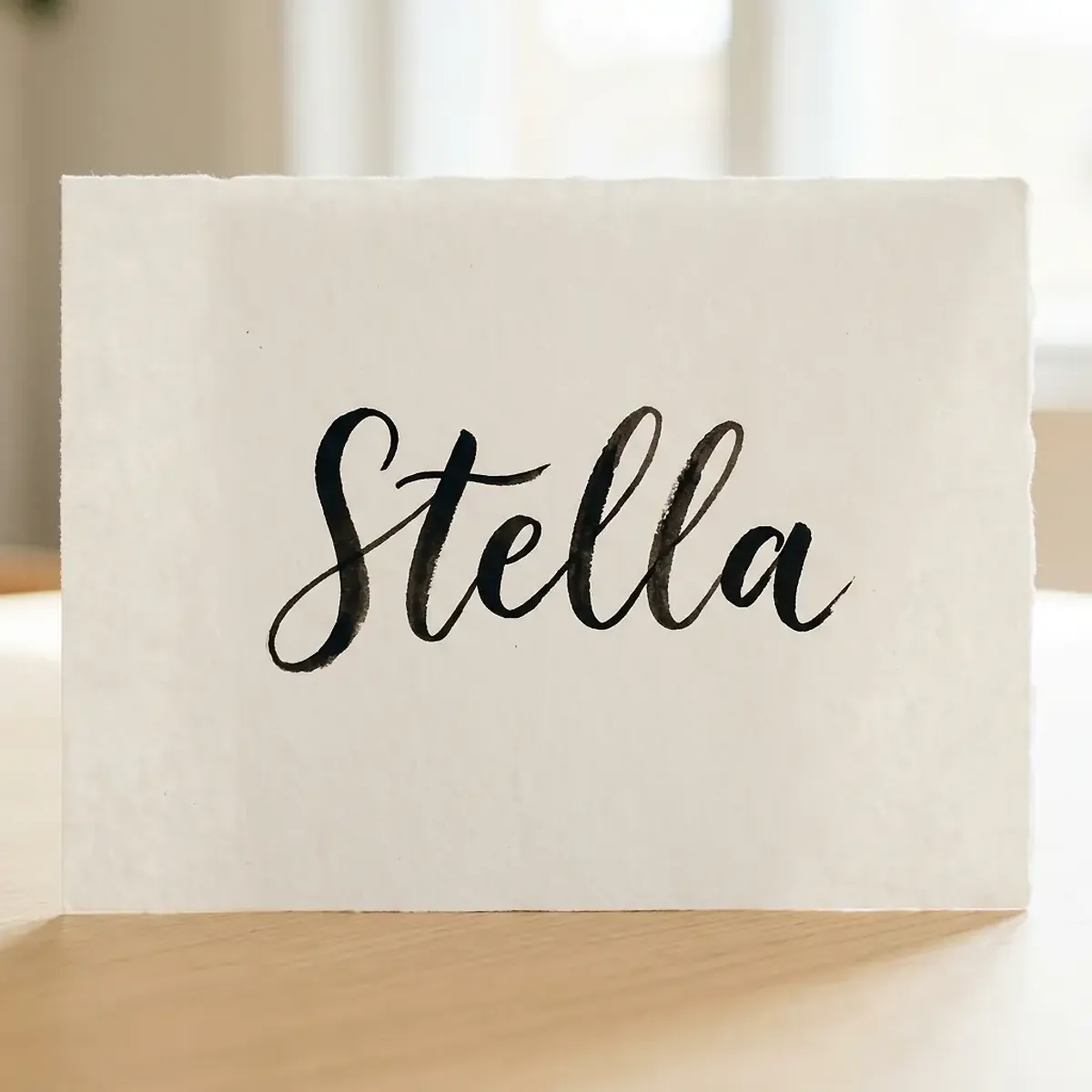 The name Stella in elegant calligraphy