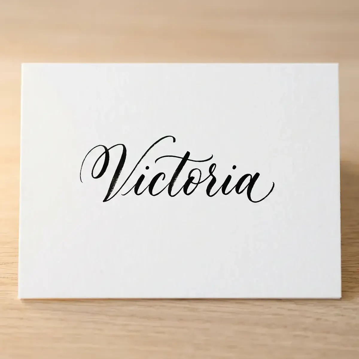 The name Victoria in elegant calligraphy