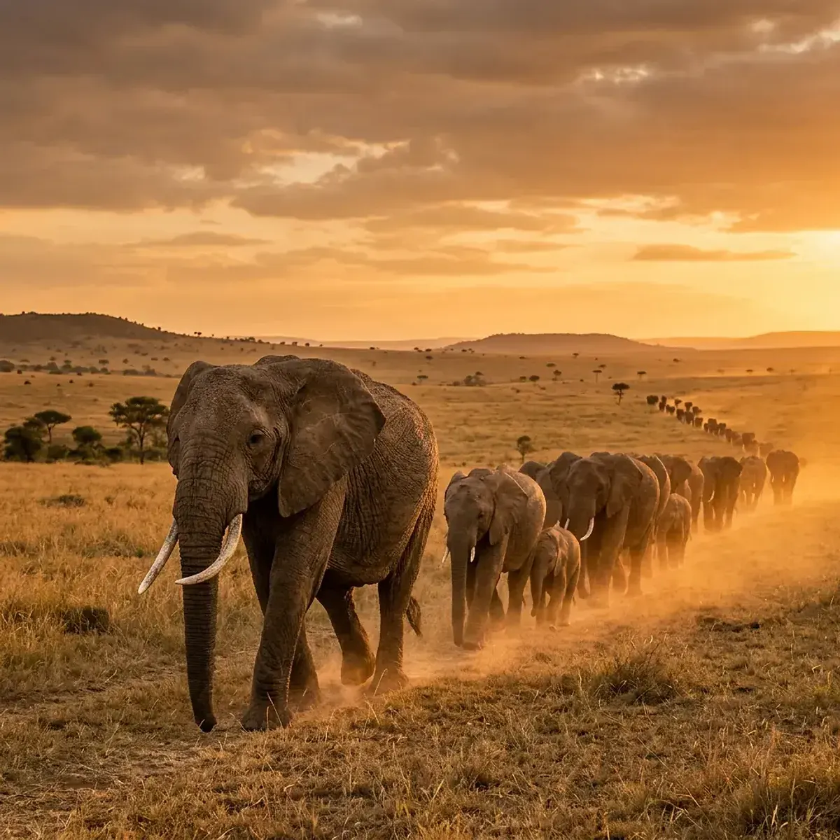 Elephant in its natural habitat, wildlife photography