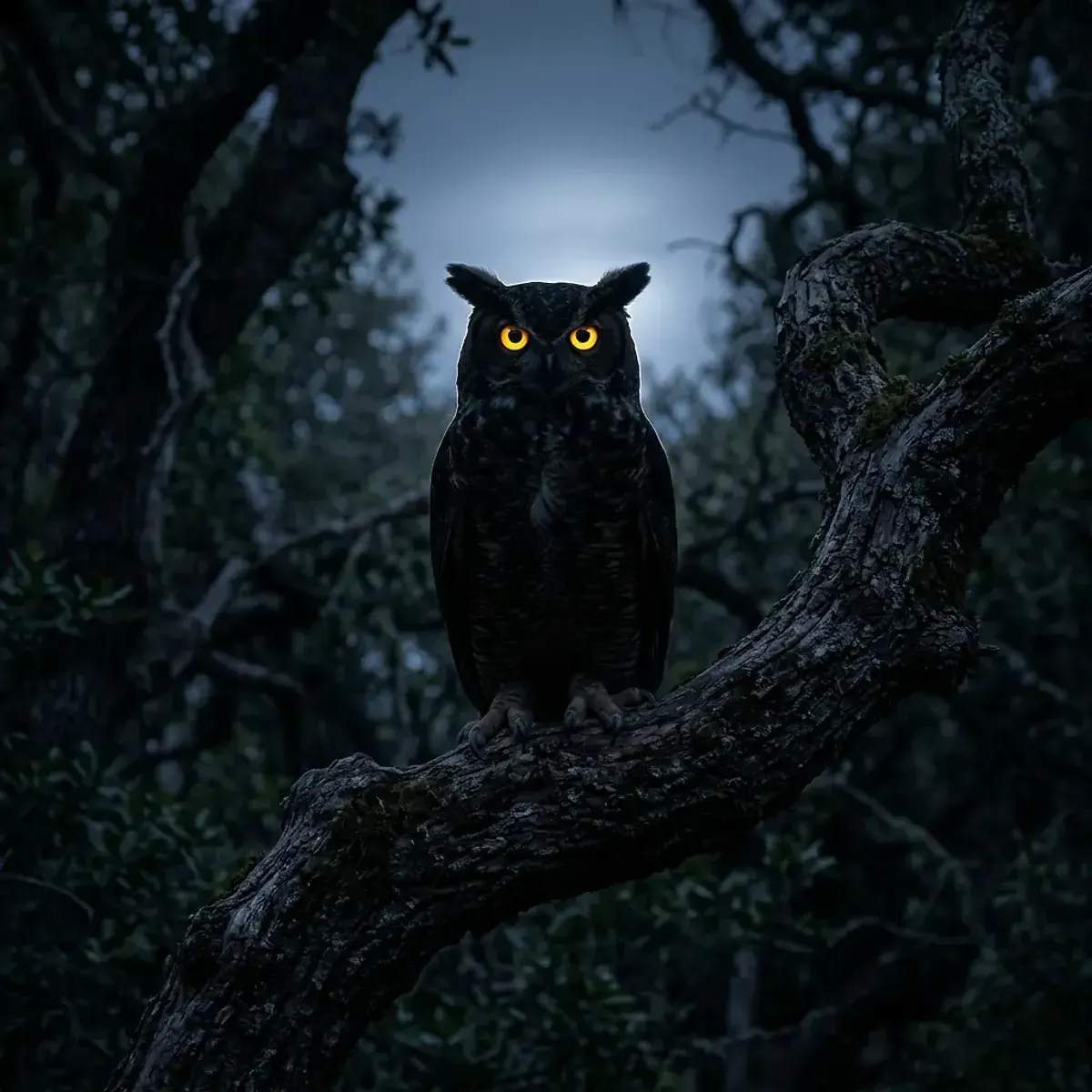 Owl in its natural habitat, wildlife photography