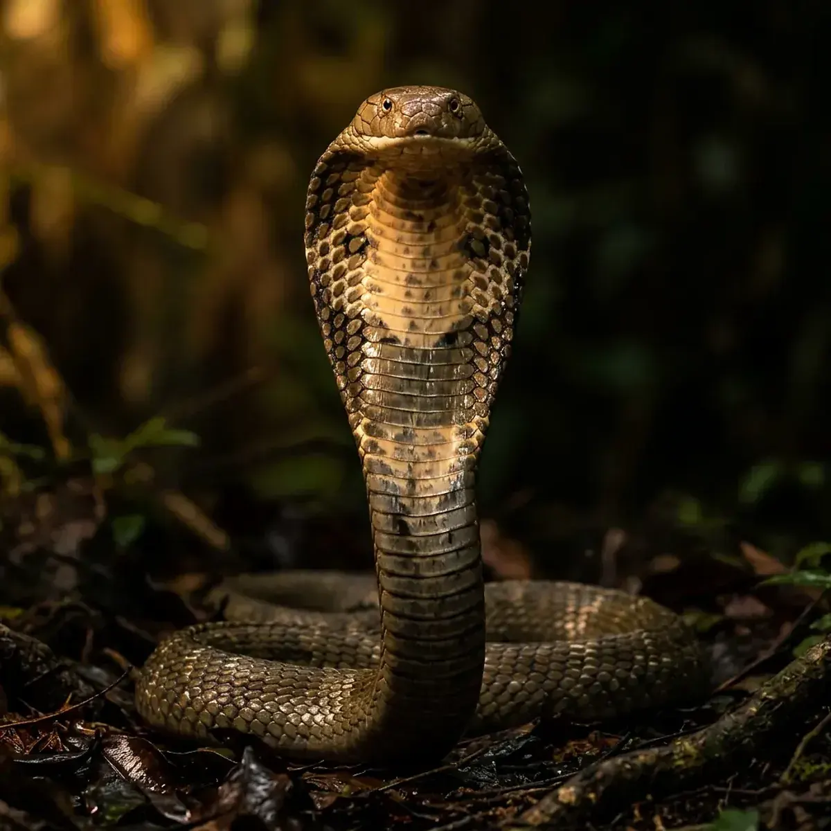 Snake in its natural habitat, wildlife photography