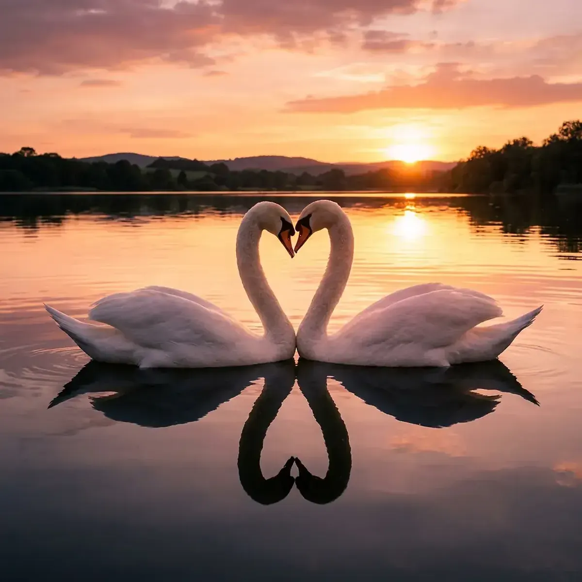 Swan in its natural habitat, wildlife photography