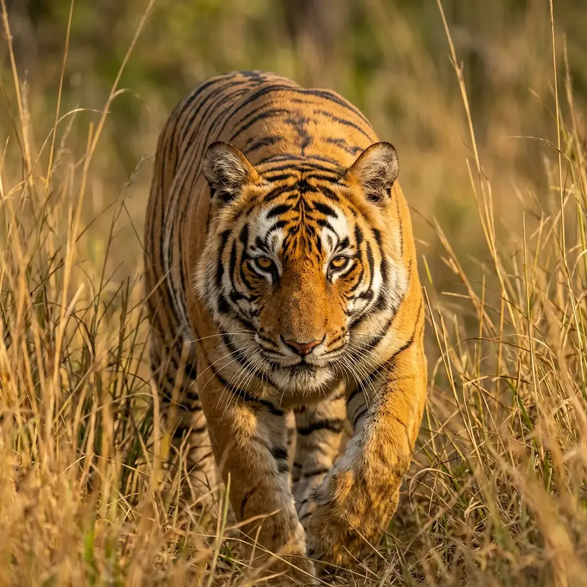 Tiger in its natural habitat, wildlife photography